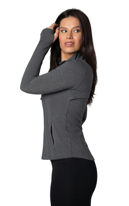 90 Degree By Reflex Women’s Lightweight, Full Zip Running Track Jacket