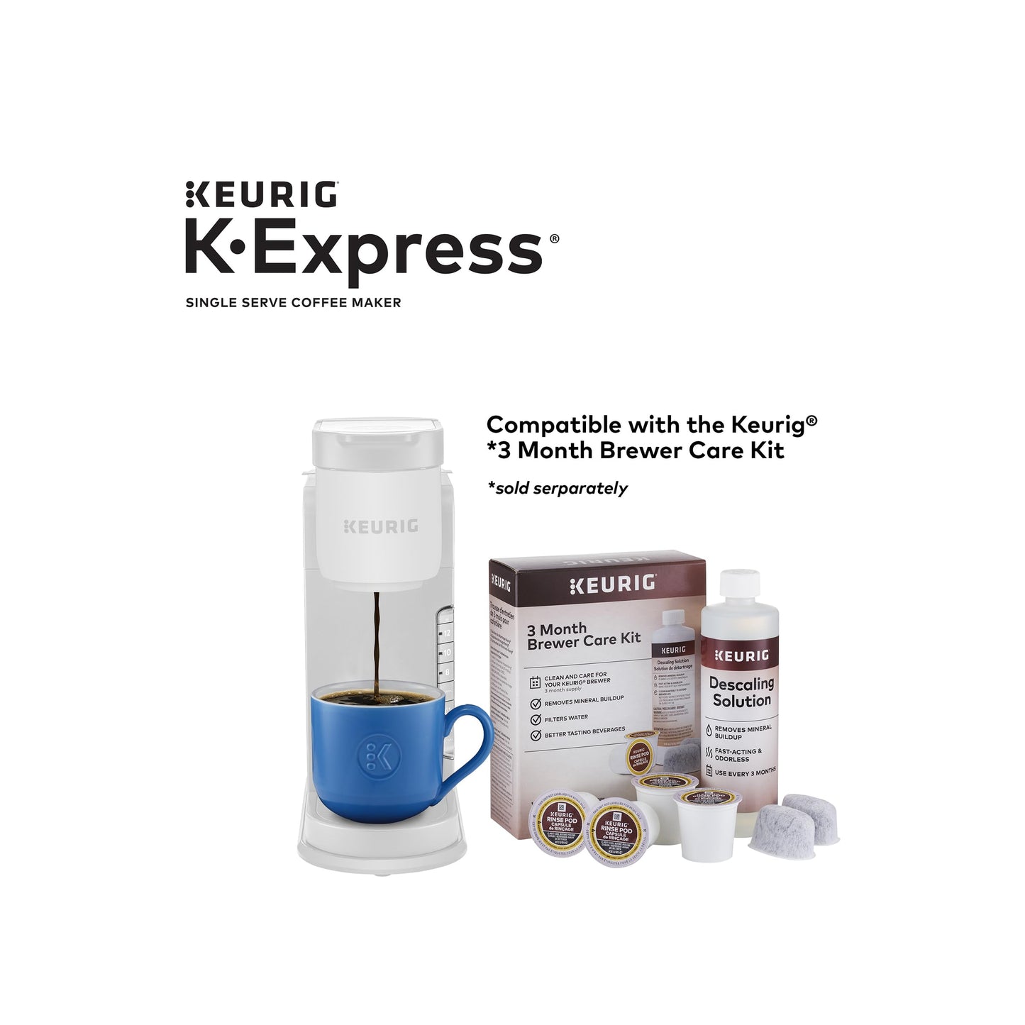 Keurig K-Express Single Serve Coffee Maker - 3 Brew Sizes with Strong Button