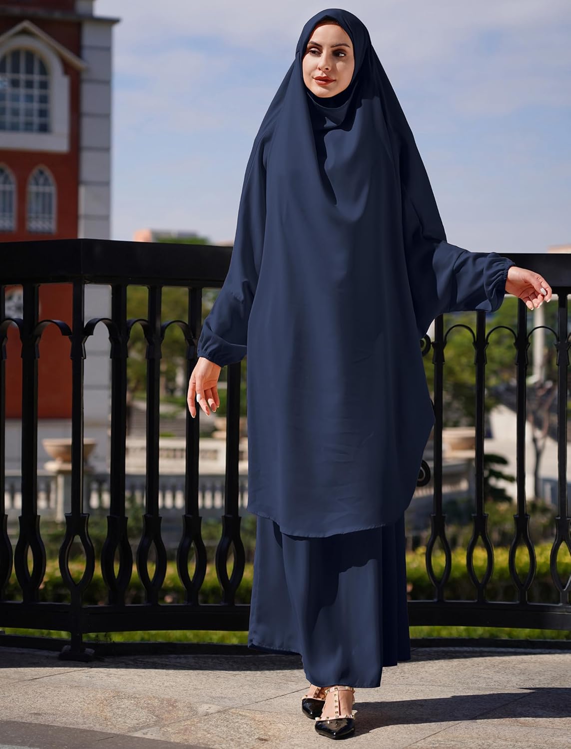 Muslim Women’s Hijab Prayer Dress – Modest Abaya Khimar Maxi Kaftan