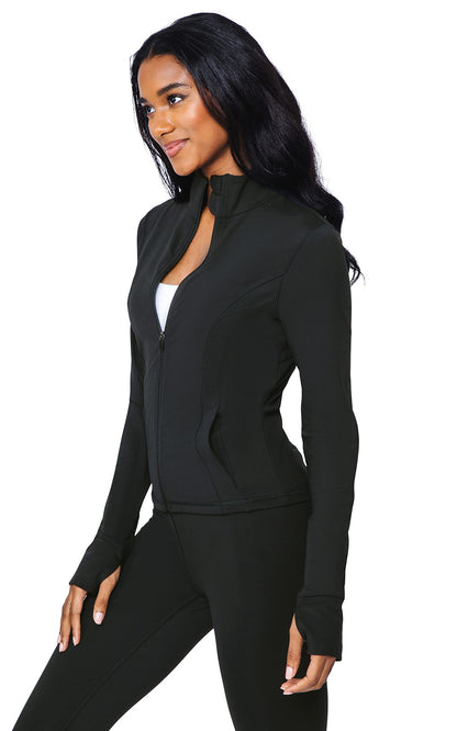 90 Degree By Reflex Women’s Lightweight, Full Zip Running Track Jacket