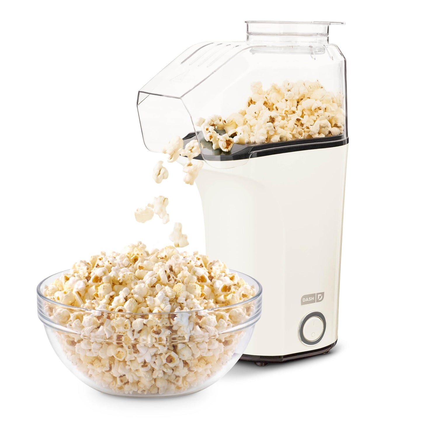Dash Fresh Pop Popcorn Maker - Oil-Free, Air Popcorn Popper - With Measuring Cup & Recipe Guide - Perfect for Movie Nights - 16 Cups, Aqua