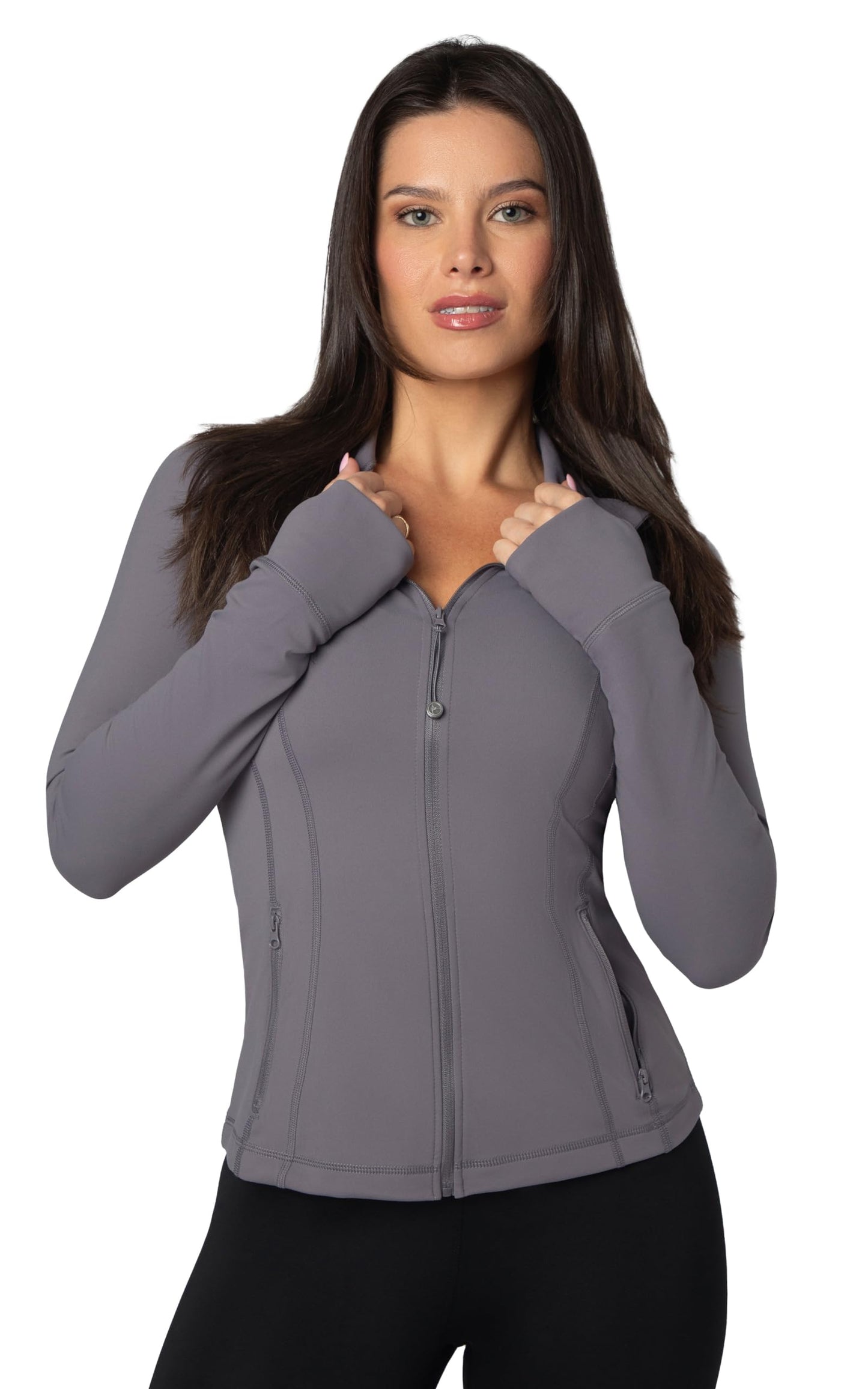 90 Degree By Reflex Women’s Lightweight, Full Zip Running Track Jacket