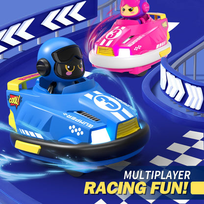 2-Pack Remote Control Bumper RC Cars for Kids