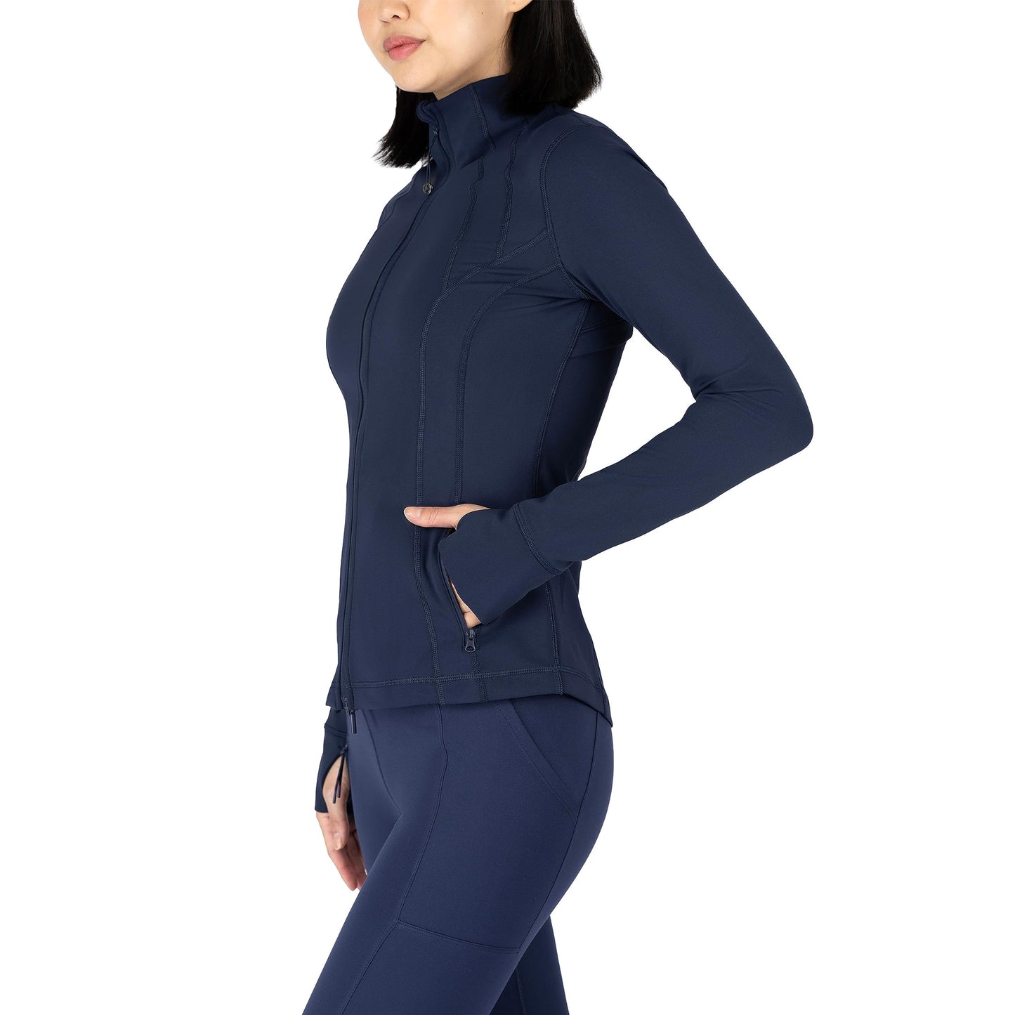 90 Degree By Reflex Women’s Lightweight, Full Zip Running Track Jacket