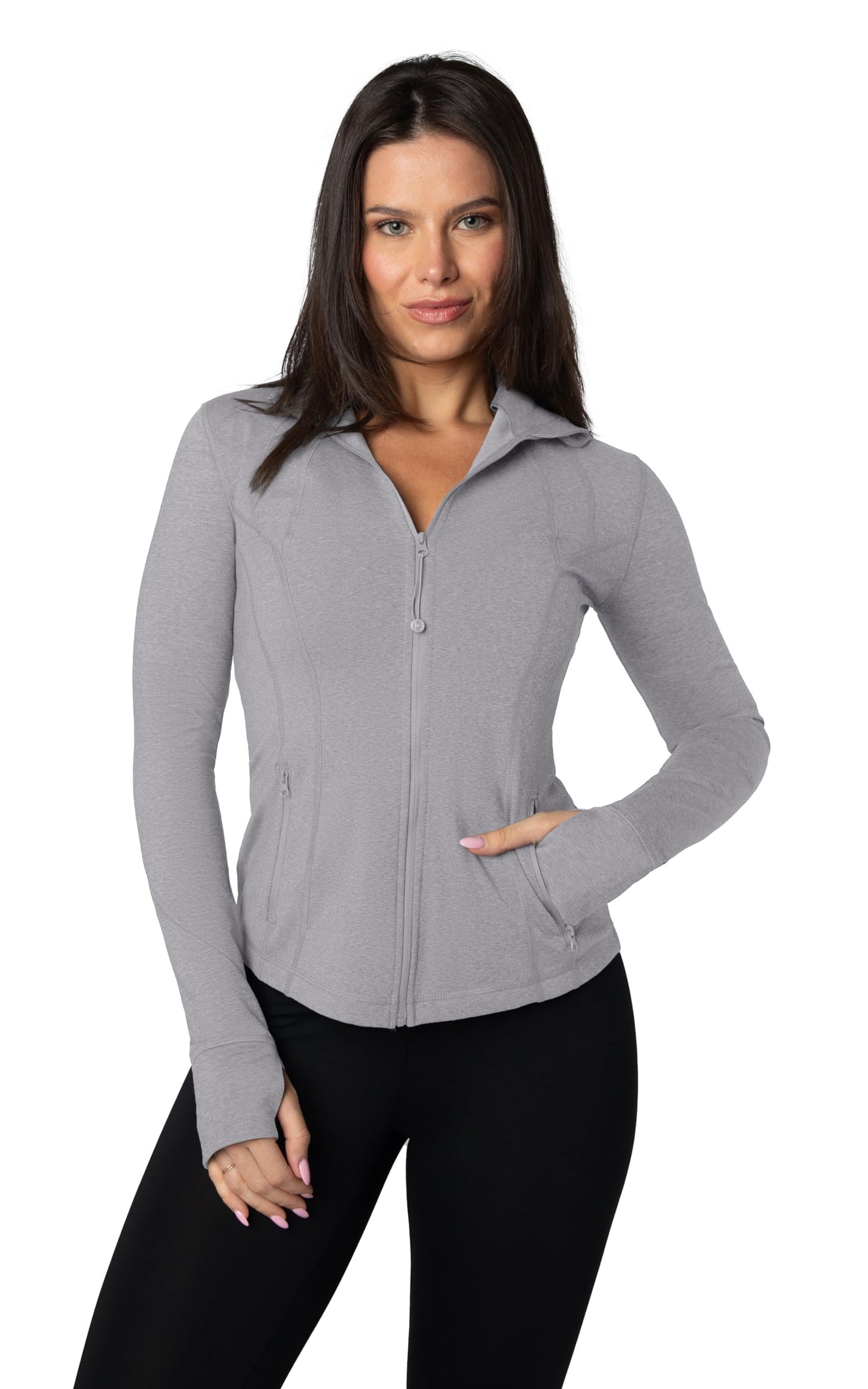 90 Degree By Reflex Women’s Lightweight, Full Zip Running Track Jacket