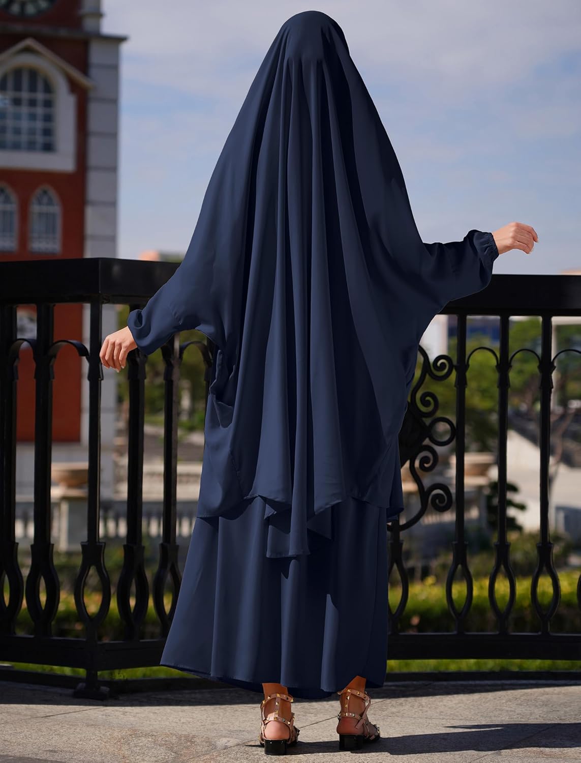 Muslim Women’s Hijab Prayer Dress – Modest Abaya Khimar Maxi Kaftan