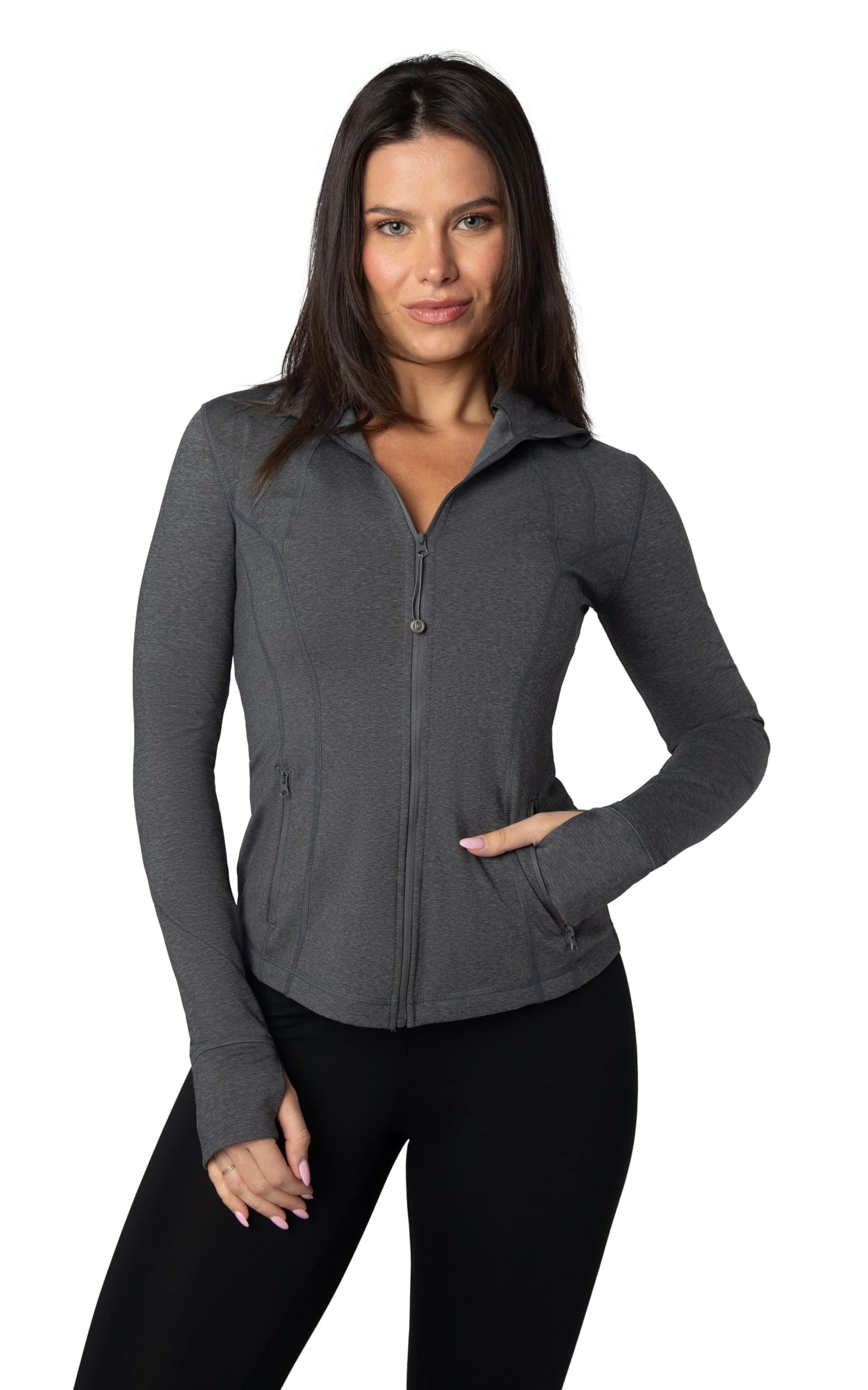 90 Degree By Reflex Women’s Lightweight, Full Zip Running Track Jacket