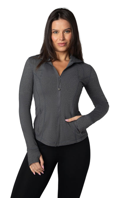 90 Degree By Reflex Women’s Lightweight, Full Zip Running Track Jacket