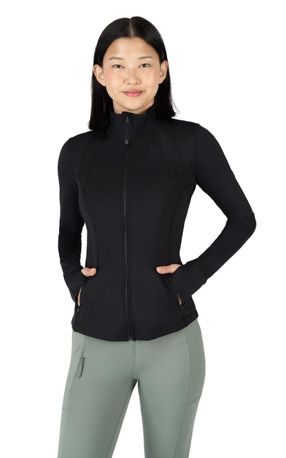 90 Degree By Reflex Women’s Lightweight, Full Zip Running Track Jacket