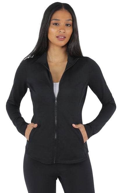 90 Degree By Reflex Women’s Lightweight, Full Zip Running Track Jacket