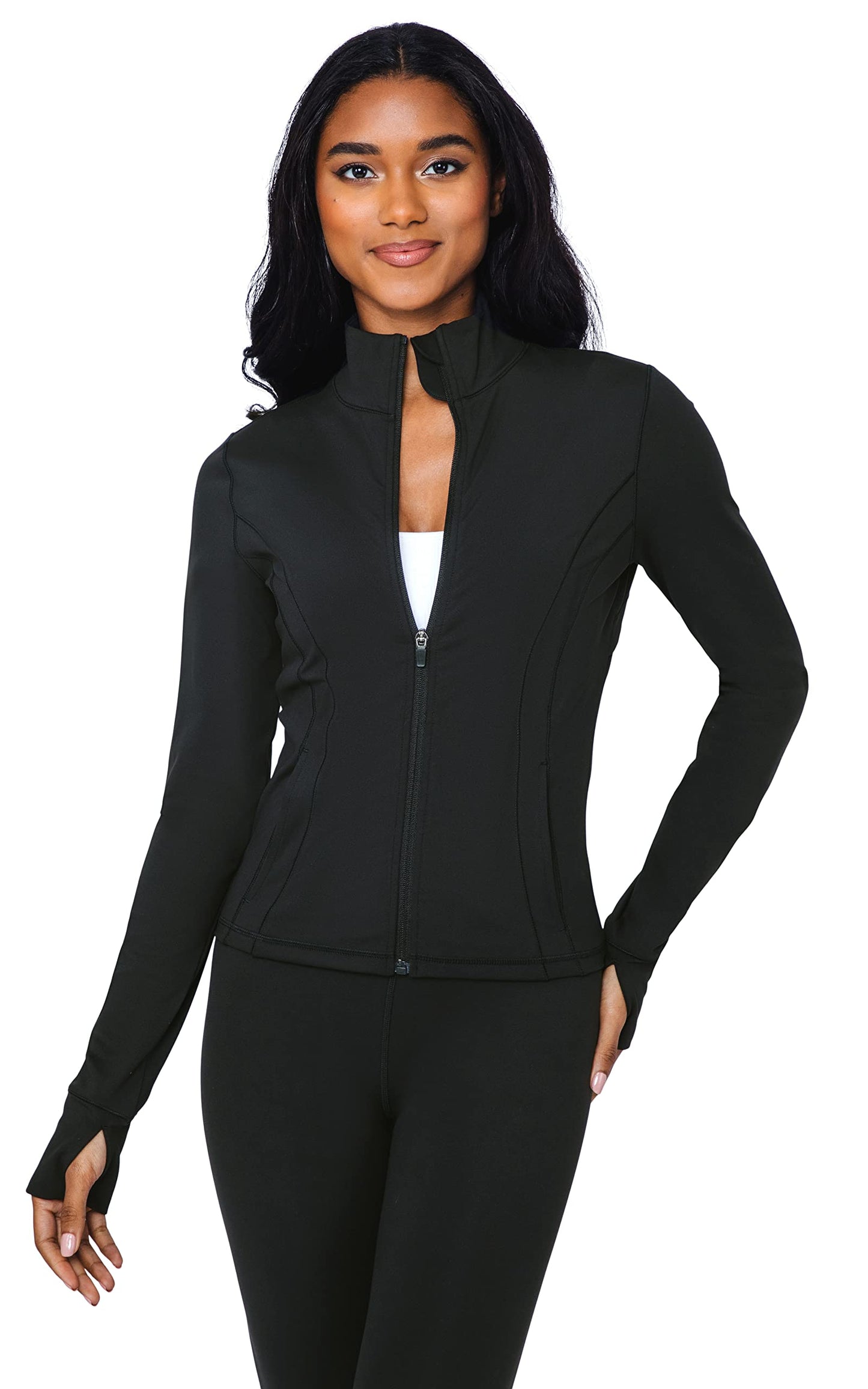 90 Degree By Reflex Women’s Lightweight, Full Zip Running Track Jacket
