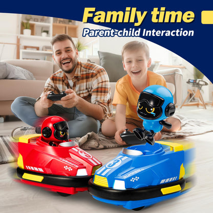 2-Pack Remote Control Bumper RC Cars for Kids