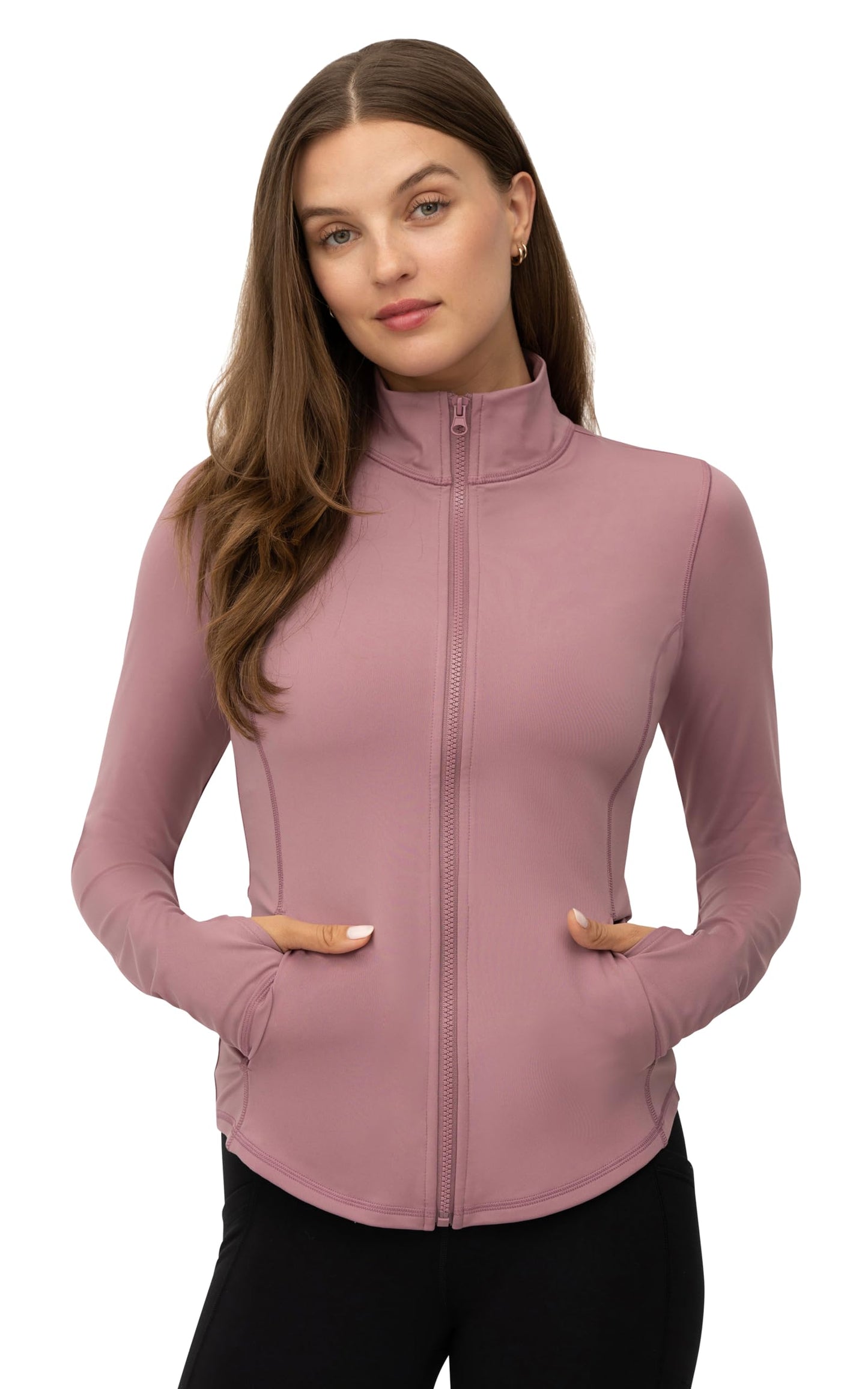 90 Degree By Reflex Women’s Lightweight, Full Zip Running Track Jacket