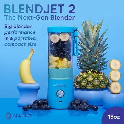 BlendJet 2 Portable Blender - USB-C Rechargeable 16oz Personal Blender