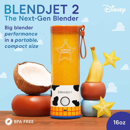 BlendJet 2 Portable Blender - USB-C Rechargeable 16oz Personal Blender