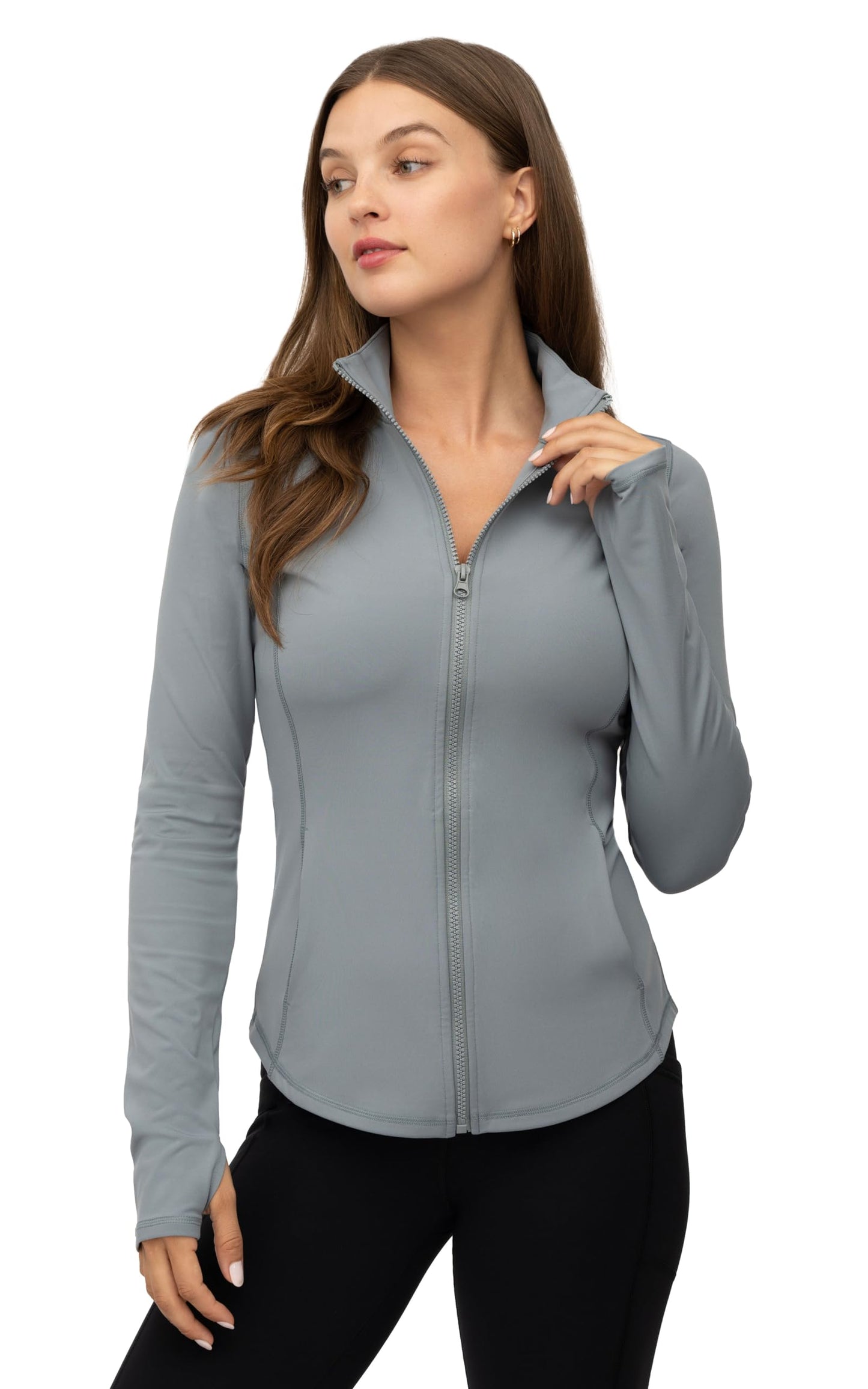 90 Degree By Reflex Women’s Lightweight, Full Zip Running Track Jacket