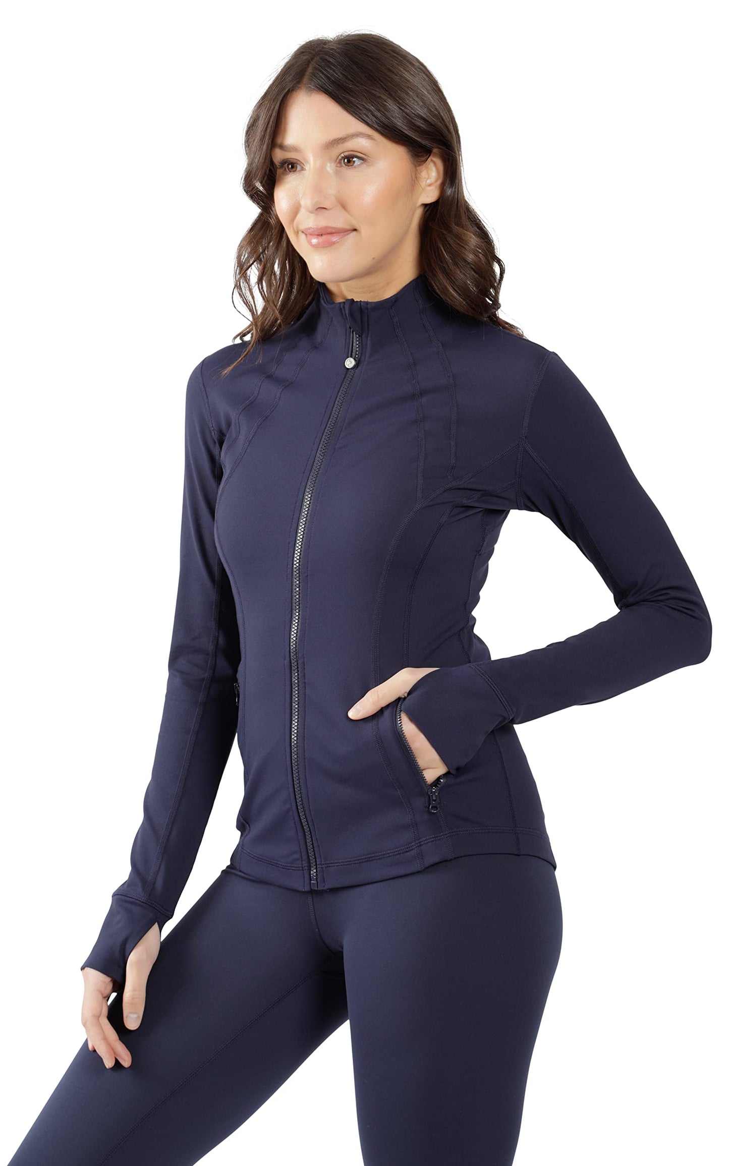 90 Degree By Reflex Women’s Lightweight, Full Zip Running Track Jacket