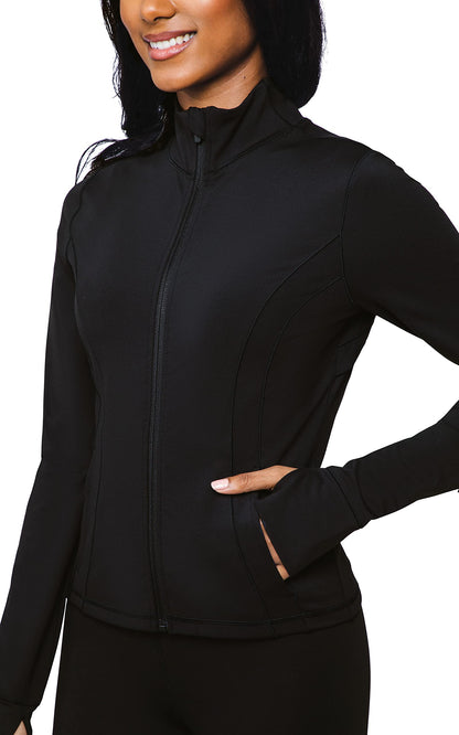 90 Degree By Reflex Women’s Lightweight, Full Zip Running Track Jacket