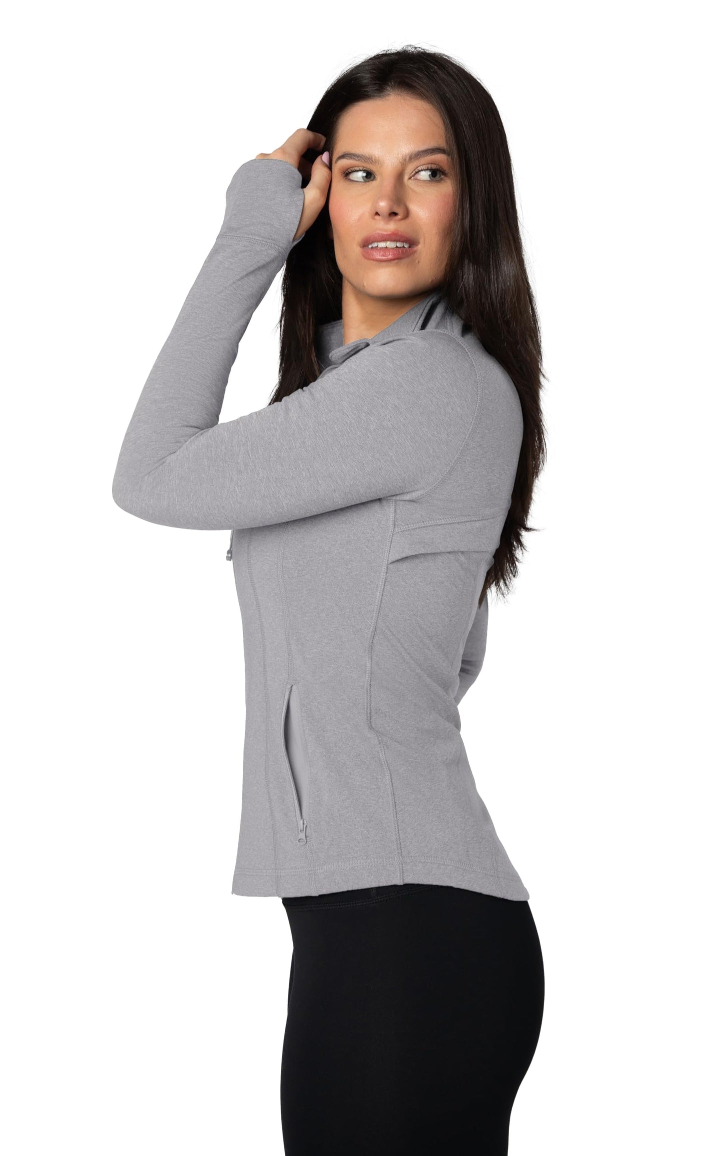 90 Degree By Reflex Women’s Lightweight, Full Zip Running Track Jacket