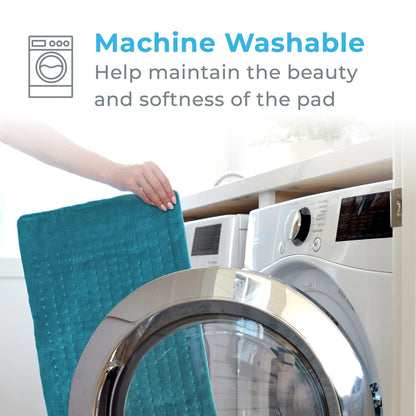 Pure Enrichment® PureRelief® XL Heating Pad - 12" x 24" Electric Heating Pad for Back Pain & Cramps, 6 Heat Settings, Soft Machine Wash Fabric, Auto-Off & Moist Heat (Charcoal Gray)