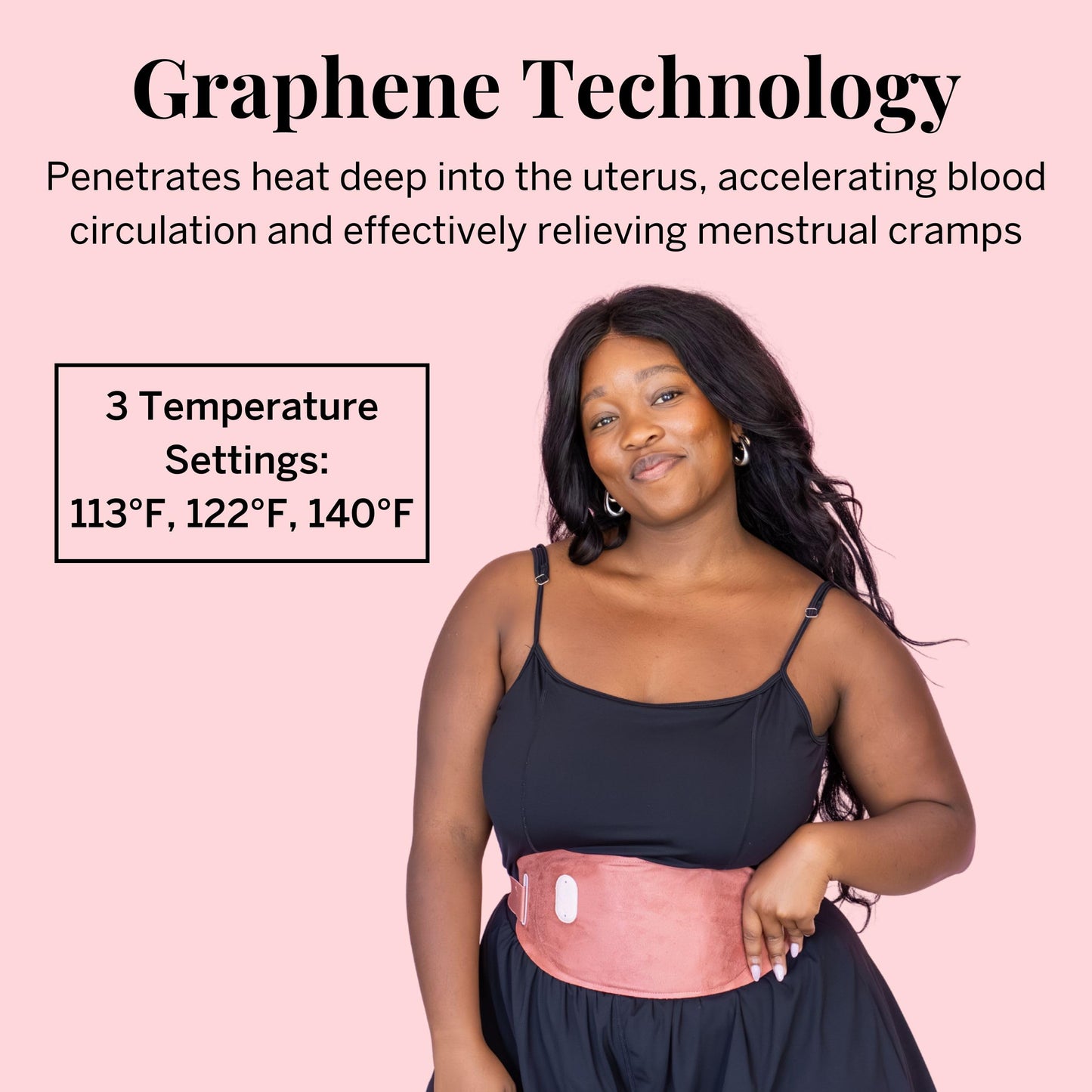 Pixie Period Heating Pad for Cramps - Thinnest Wearable Heating Pad for Feminine Care - Unnoticeable Under Clothes - Best Portable Heat Belt for Menstrual Pain Relief - FSA Eligible and HSA Eligible