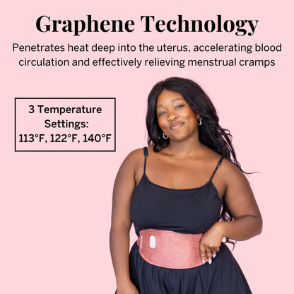 Pixie Period Heating Pad for Cramps - Thinnest Wearable Heating Pad for Feminine Care - Unnoticeable Under Clothes - Best Portable Heat Belt for Menstrual Pain Relief - FSA Eligible and HSA Eligible