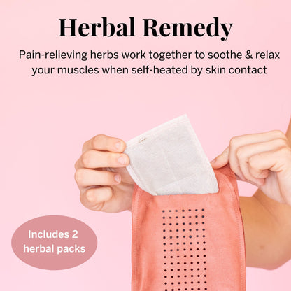 Pixie Period Heating Pad for Cramps - Thinnest Wearable Heating Pad for Feminine Care - Unnoticeable Under Clothes - Best Portable Heat Belt for Menstrual Pain Relief - FSA Eligible and HSA Eligible