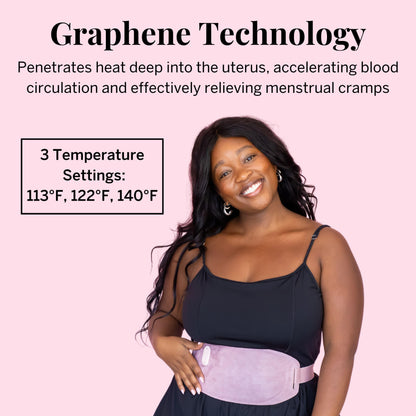 Pixie Period Heating Pad for Cramps - Thinnest Wearable Heating Pad for Feminine Care - Unnoticeable Under Clothes - Best Portable Heat Belt for Menstrual Pain Relief - FSA Eligible and HSA Eligible