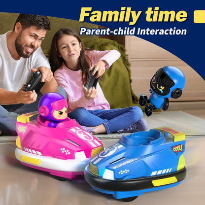 2-Pack Remote Control Bumper RC Cars for Kids