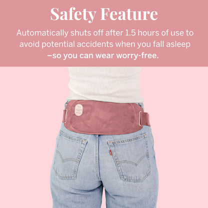 Pixie Period Heating Pad for Cramps - Thinnest Wearable Heating Pad for Feminine Care - Unnoticeable Under Clothes - Best Portable Heat Belt for Menstrual Pain Relief - FSA Eligible and HSA Eligible