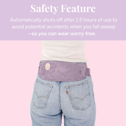 Pixie Period Heating Pad for Cramps - Thinnest Wearable Heating Pad for Feminine Care - Unnoticeable Under Clothes - Best Portable Heat Belt for Menstrual Pain Relief - FSA Eligible and HSA Eligible