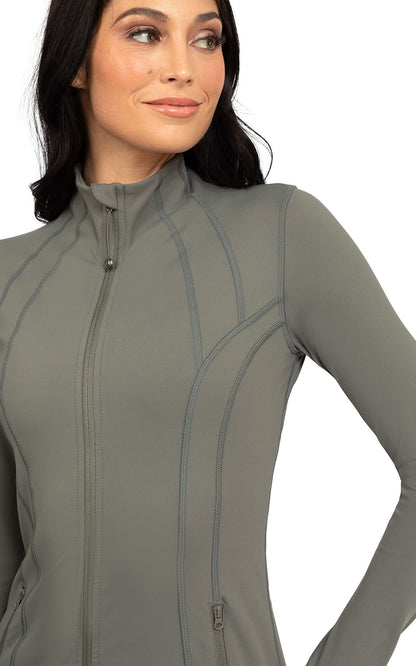 90 Degree By Reflex Women’s Lightweight, Full Zip Running Track Jacket