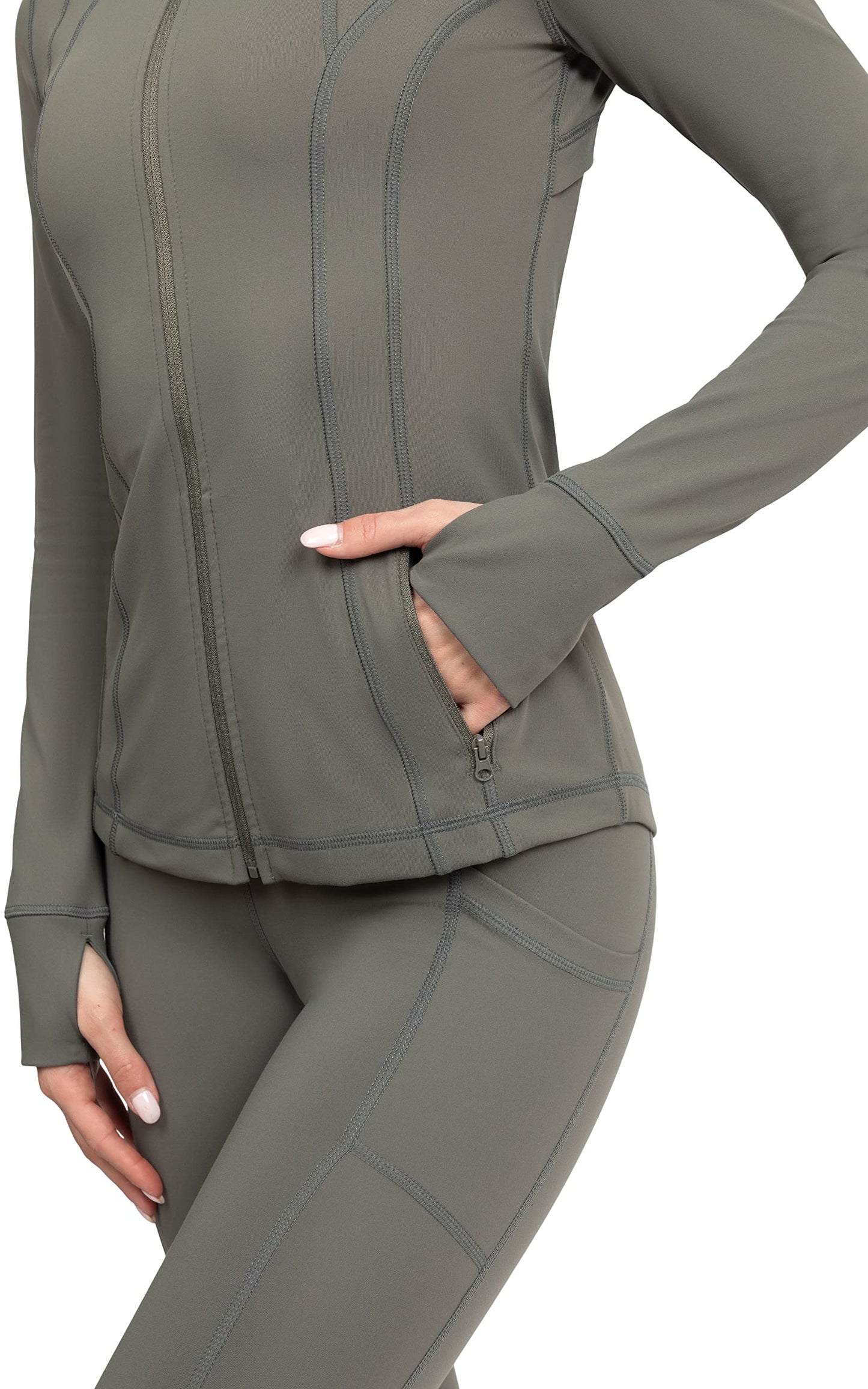 90 Degree By Reflex Women’s Lightweight, Full Zip Running Track Jacket