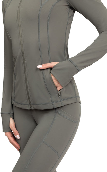 90 Degree By Reflex Women’s Lightweight, Full Zip Running Track Jacket