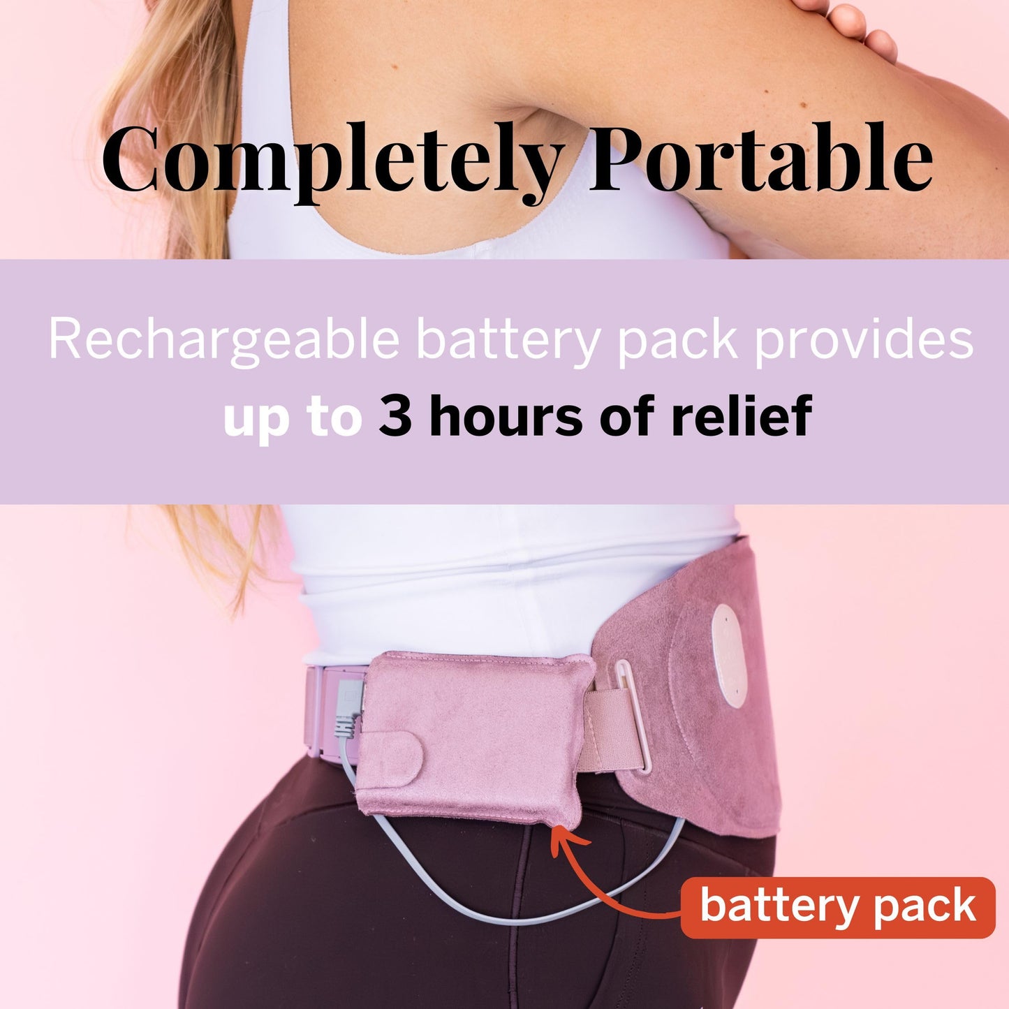 Pixie Period Heating Pad for Cramps - Thinnest Wearable Heating Pad for Feminine Care - Unnoticeable Under Clothes - Best Portable Heat Belt for Menstrual Pain Relief - FSA Eligible and HSA Eligible