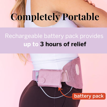 Pixie Period Heating Pad for Cramps - Thinnest Wearable Heating Pad for Feminine Care - Unnoticeable Under Clothes - Best Portable Heat Belt for Menstrual Pain Relief - FSA Eligible and HSA Eligible