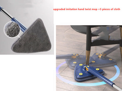 Triangle Mop 360° Rotatable – Extendable Deep Floor & Wall Cleaner