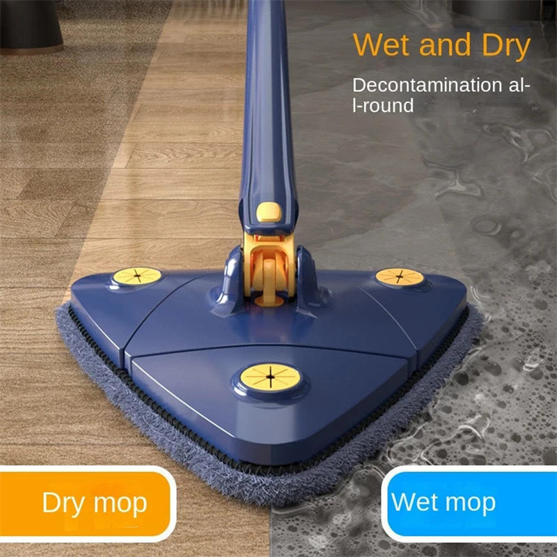 Triangle Mop 360° Rotatable – Extendable Deep Floor & Wall Cleaner
