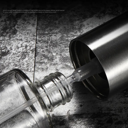 Kitchen Push-Type Olive Oil Sprayer & Leak-Proof BBQ Dispenser