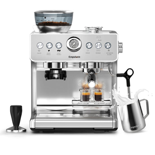 Empstorm Espresso Coffee Machine with Grinder – Barista-Quality Brewing for Coffee Lovers