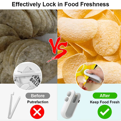 Mini Heat Bag Sealing Machine Plastic Bag Sealer Portable Thermal Plastic Bag Sealants Handheld Plastic Bags Sealing Machine