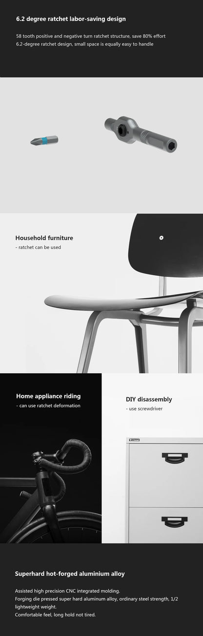 DUKA RS1 Premium Quality 24-in-1 Ratchet Screwdriver Set – Magnetic DIY Tool Kit