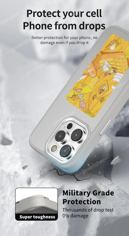 NFC DIY Picture Ink Phone Case for iPhone 14–16 Pro Max – Cartoon Protective Cover, Battery-Free Customizable Case