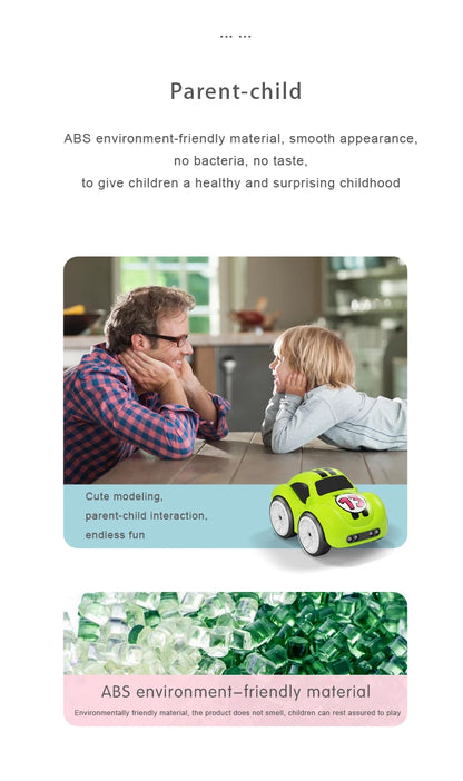 RC Intelligent Sensor Remote Control Cartoon Mini Electric Car Smart Music Lighting Children Toys Gift