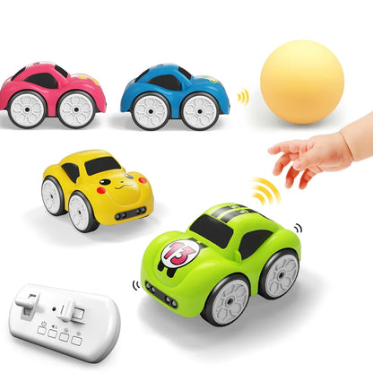 RC Intelligent Sensor Remote Control Cartoon Mini Electric Car Smart Music Lighting Children Toys Gift